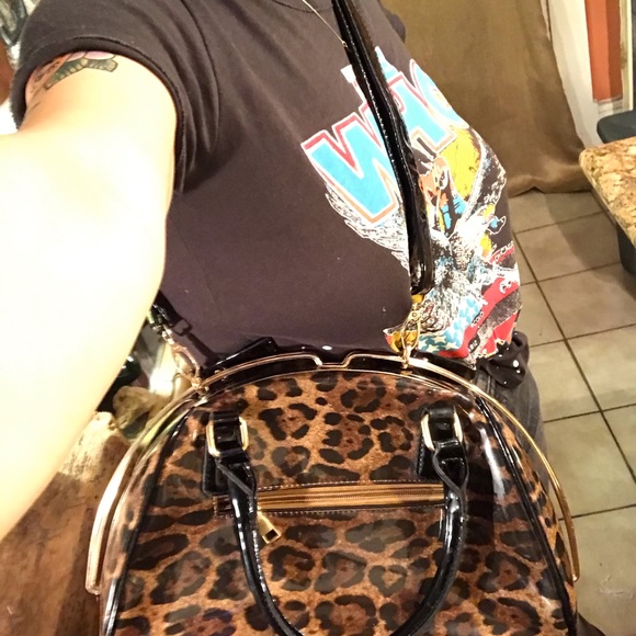 Super Unique Vintage Leopard PinUp style Purse - Picture 8 of 8